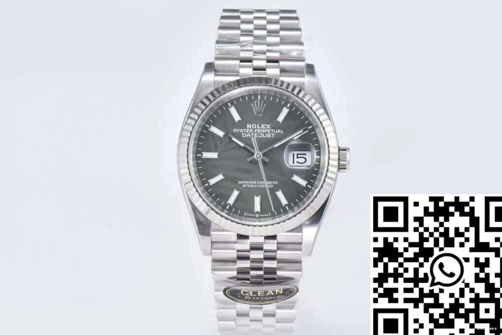 M126234-0047 Factory Stainless Datejust Rolex Clean Steel 36MM 0201